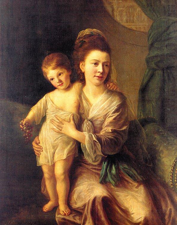 Anne Gardiner with her Eldest Son, Kirkman, Nathaniel Hone